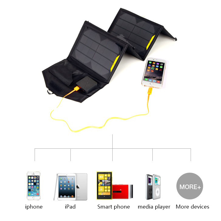 10.5Watt foldable solar bag charger