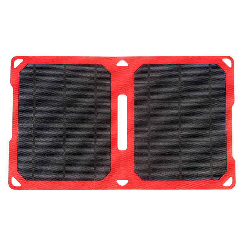10watt foldable ETFE solar portable charger with 5V dual USB voltage controller EM-010E