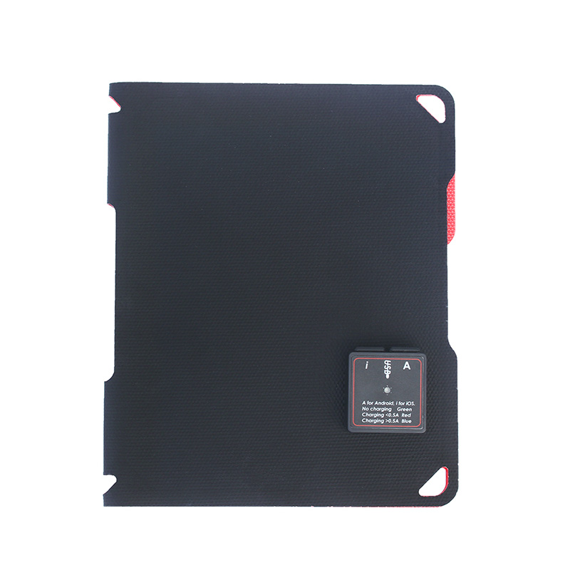 10watt foldable ETFE solar portable charger with 5V dual USB voltage controller EM-010E