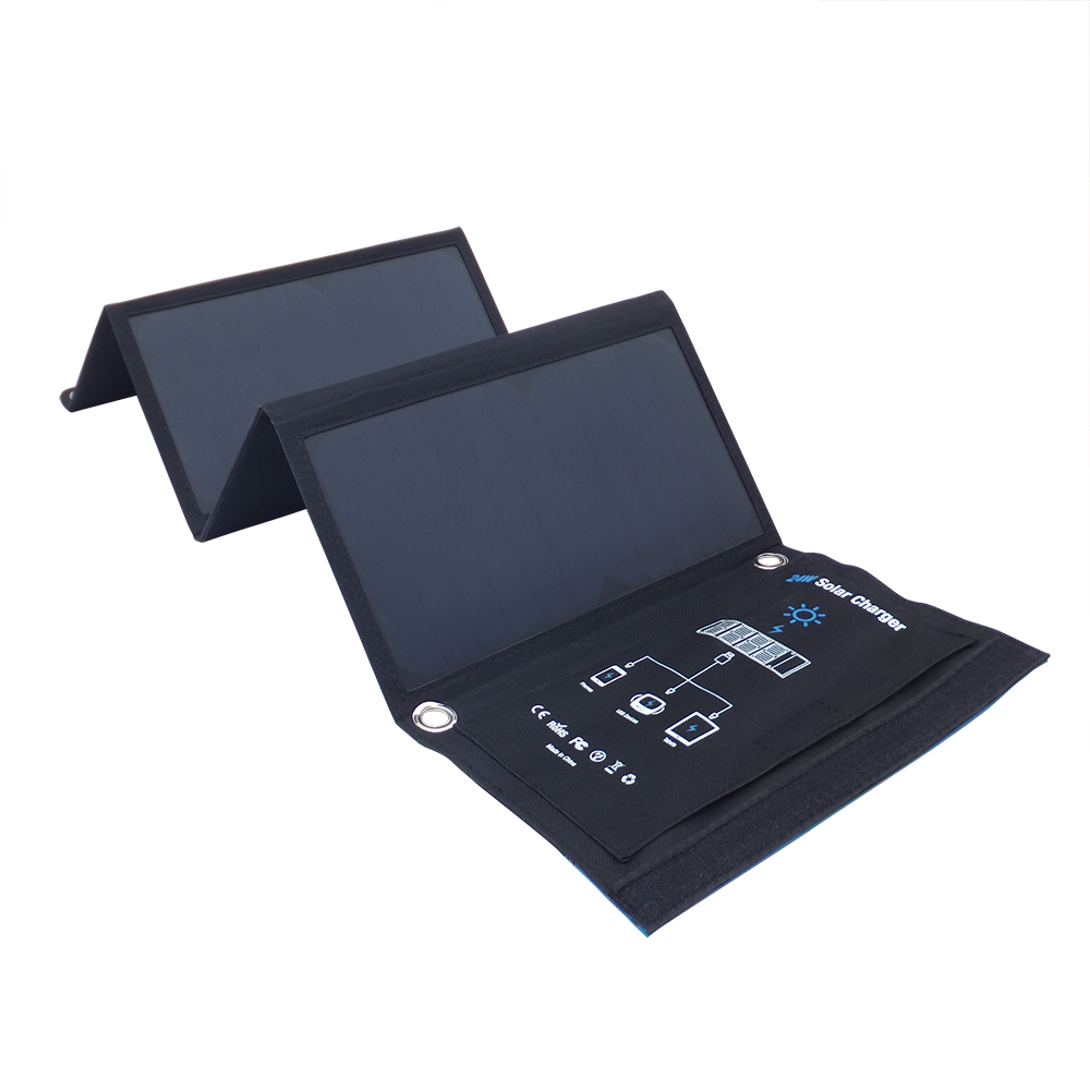 3 USB output 24watt sunpower solar charger EM-024D