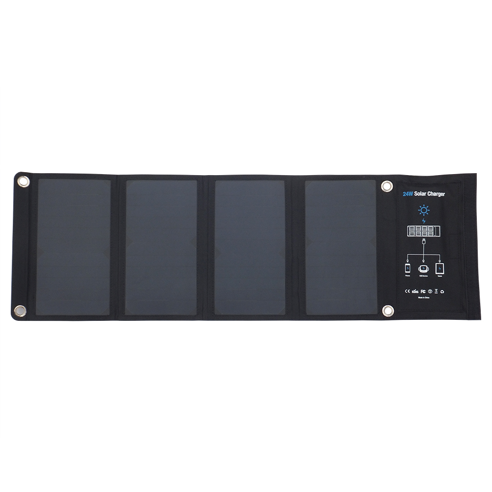 3 USB output 24watt sunpower solar charger EM-024D