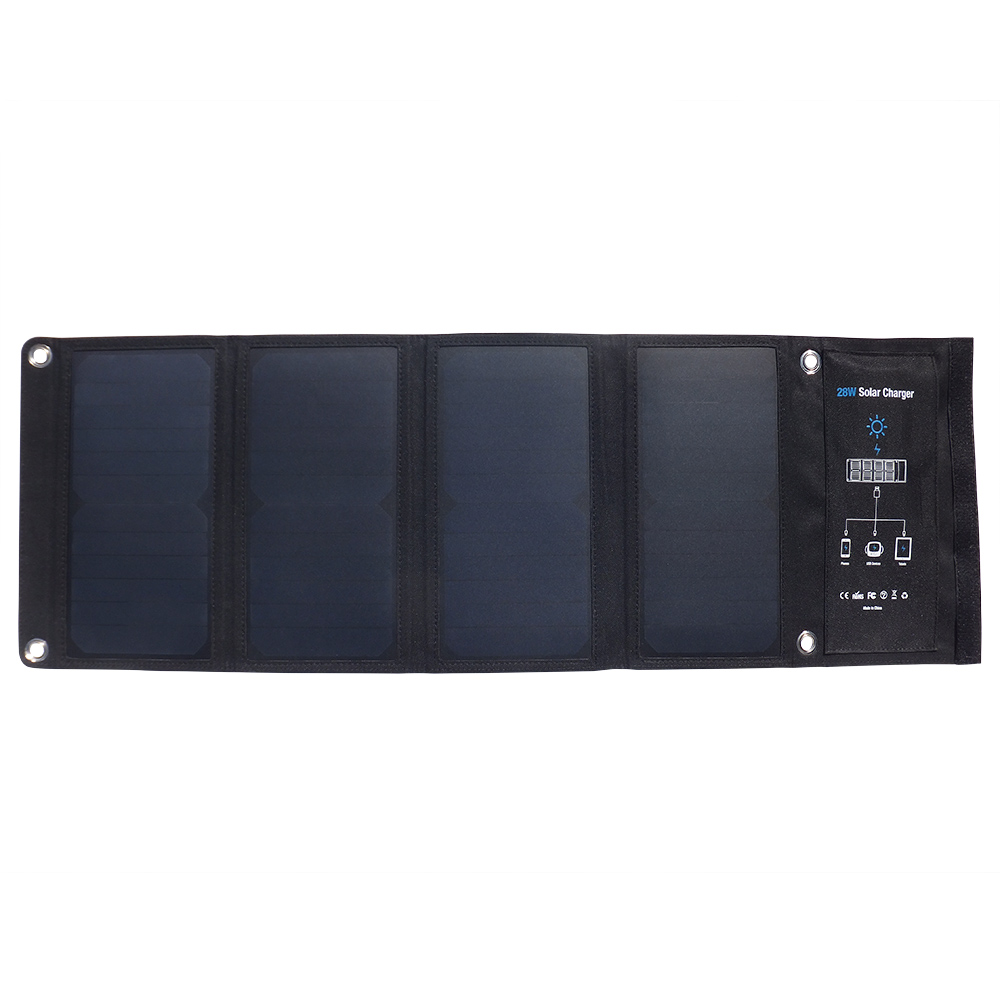 3USB poart 28watt solar foldable charger bag EM-028D