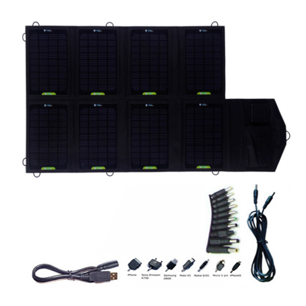 28watt Dual solar laptop charger