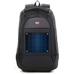 2.8watt solar swissgear backpack with 1680D + PU materials