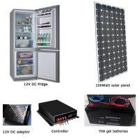 EM-BCD200 200L fridge/freezer + 100W solar panel + 70AH battery set